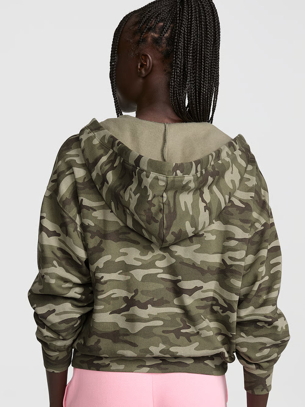Women's Campus Fleece™ Full-Zip Hoodie by Pink - Camo - Medium