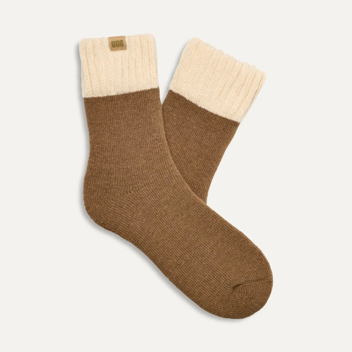 UGG Men's Camdyn Cozy Sock, Chesnmut/Cream