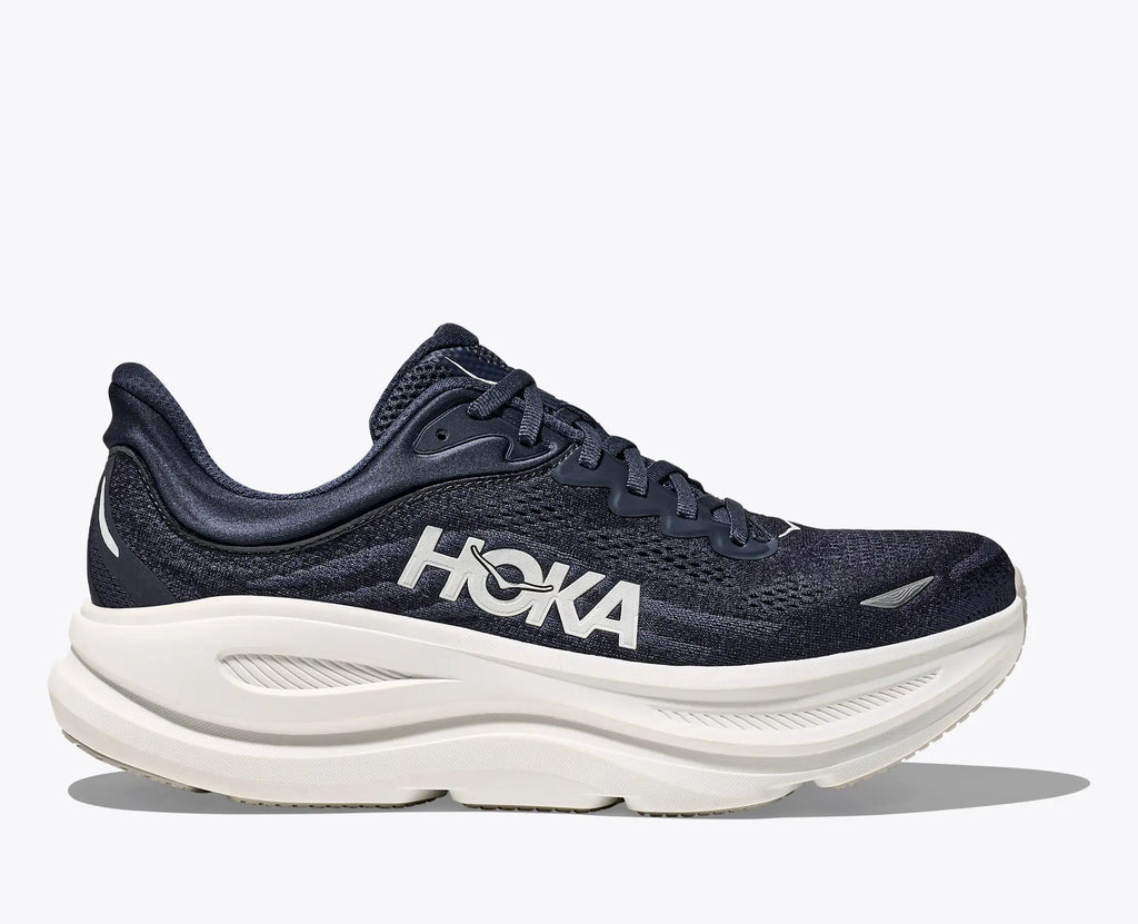 HOKA Bondi 9 Men's Running Shoes - Varsity Navy/White, Sz 11 Wide