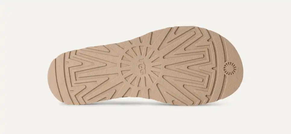 UGG Women's GoldenGaze Embossed Ankle Wrap in Mustard Seed- 9