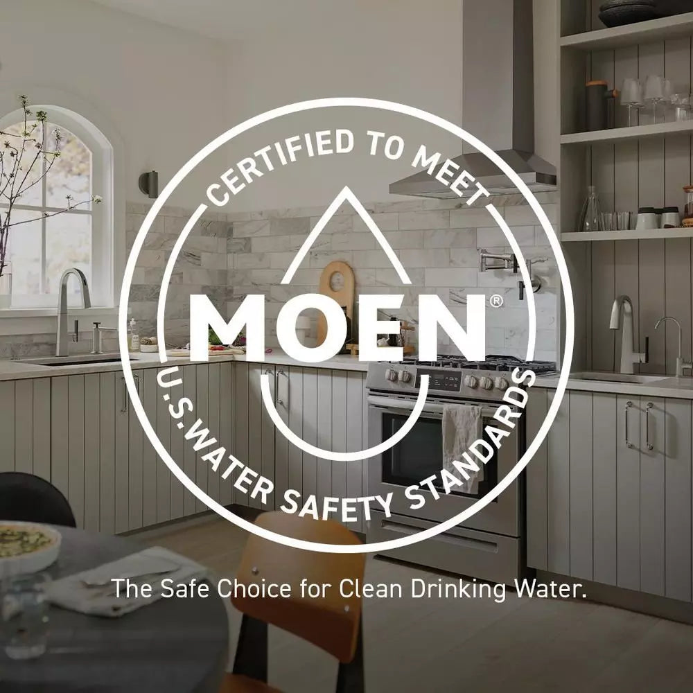 Moen Seena™ Two Handle Centerset Bathroom Sink Faucet in Matte Black