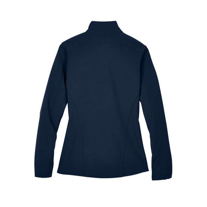 CORE365 - Women's Cruise Two-Layer Fleece Bonded Soft Shell Jacket - Classic Navy - Large