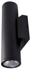 Nora NYUD-3L1345B 3" Up & Down Wall Mounted Cylinder with Selectable CCT (Black)