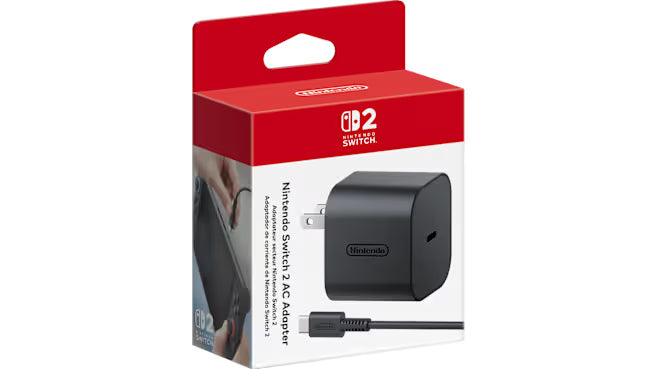NINTENDO Switch 2 AC Adapter - Replacement Adapter for System and Dock