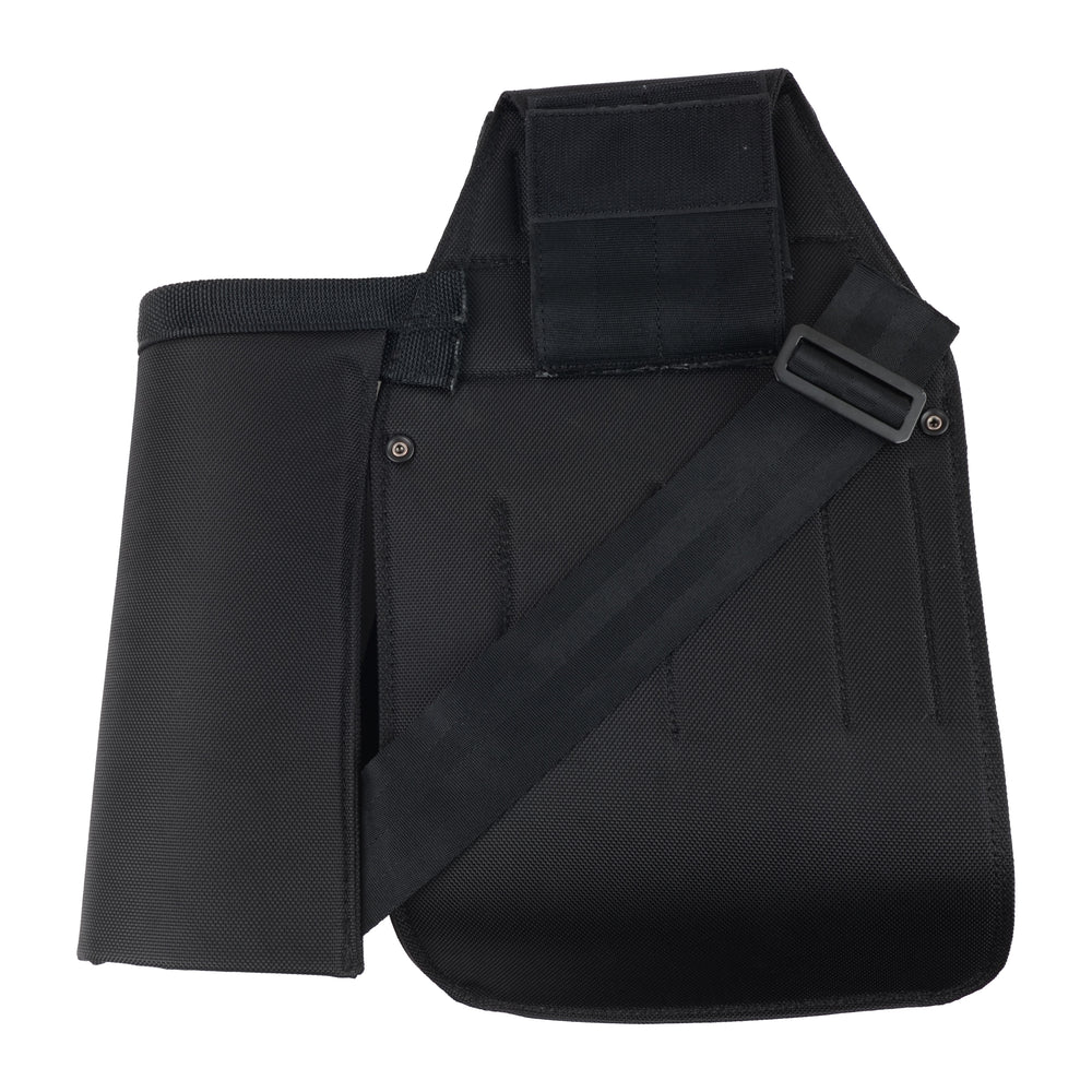 RR BUILDINGS Tool Belt Set - Suspenders, Medium Belt Pad & Dominant Pouch - 3 Pcs Black