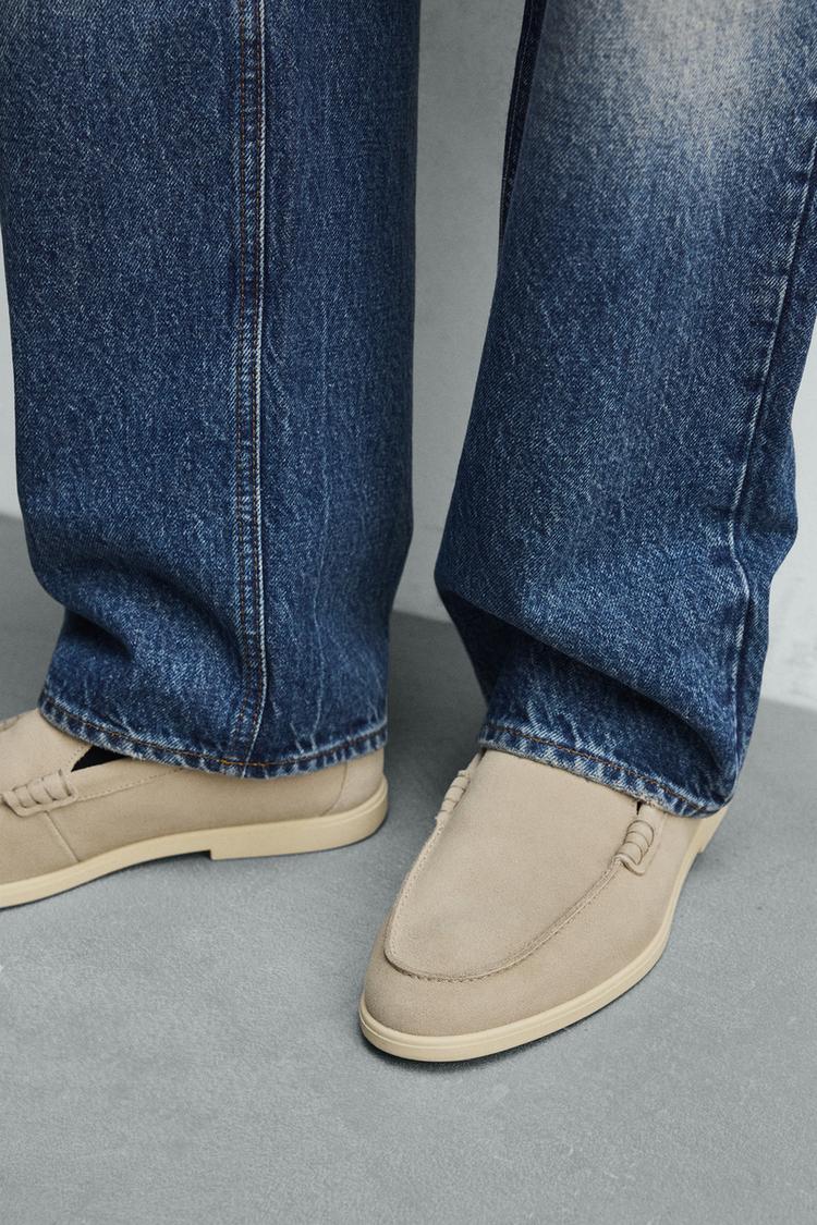Zara - Men's Casual Leather Slip-On Loafers (Size : 11)