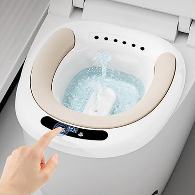 Electric Sitz Bath for Toilet Seat/Postpartum Care (White)