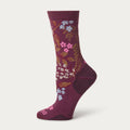 Duluth Women's Stay-Put Lightweight Crew Socks, Fern - M 8-9