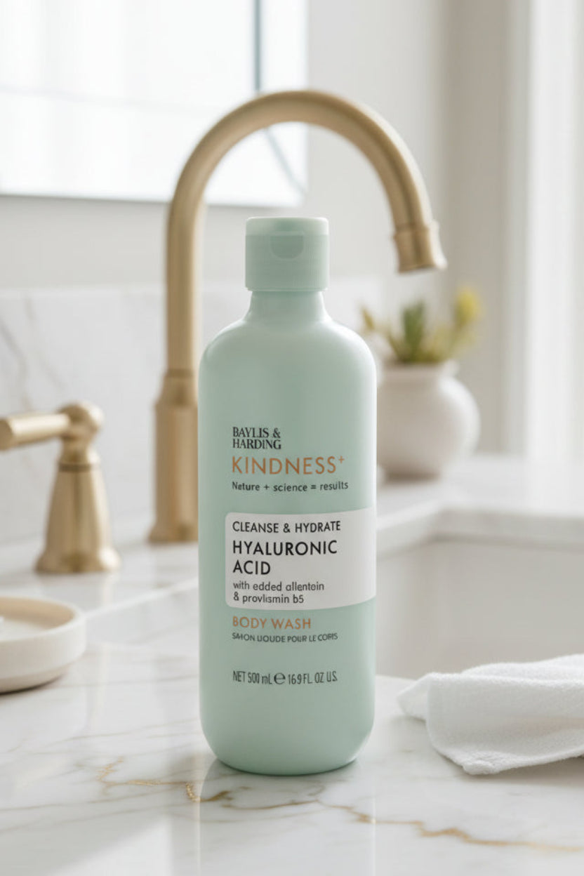 BAYLIS & HARDING Kindness+ Cleanse & Hydrate Hyaluronic Acid Body Wash - 16.9 fl oz