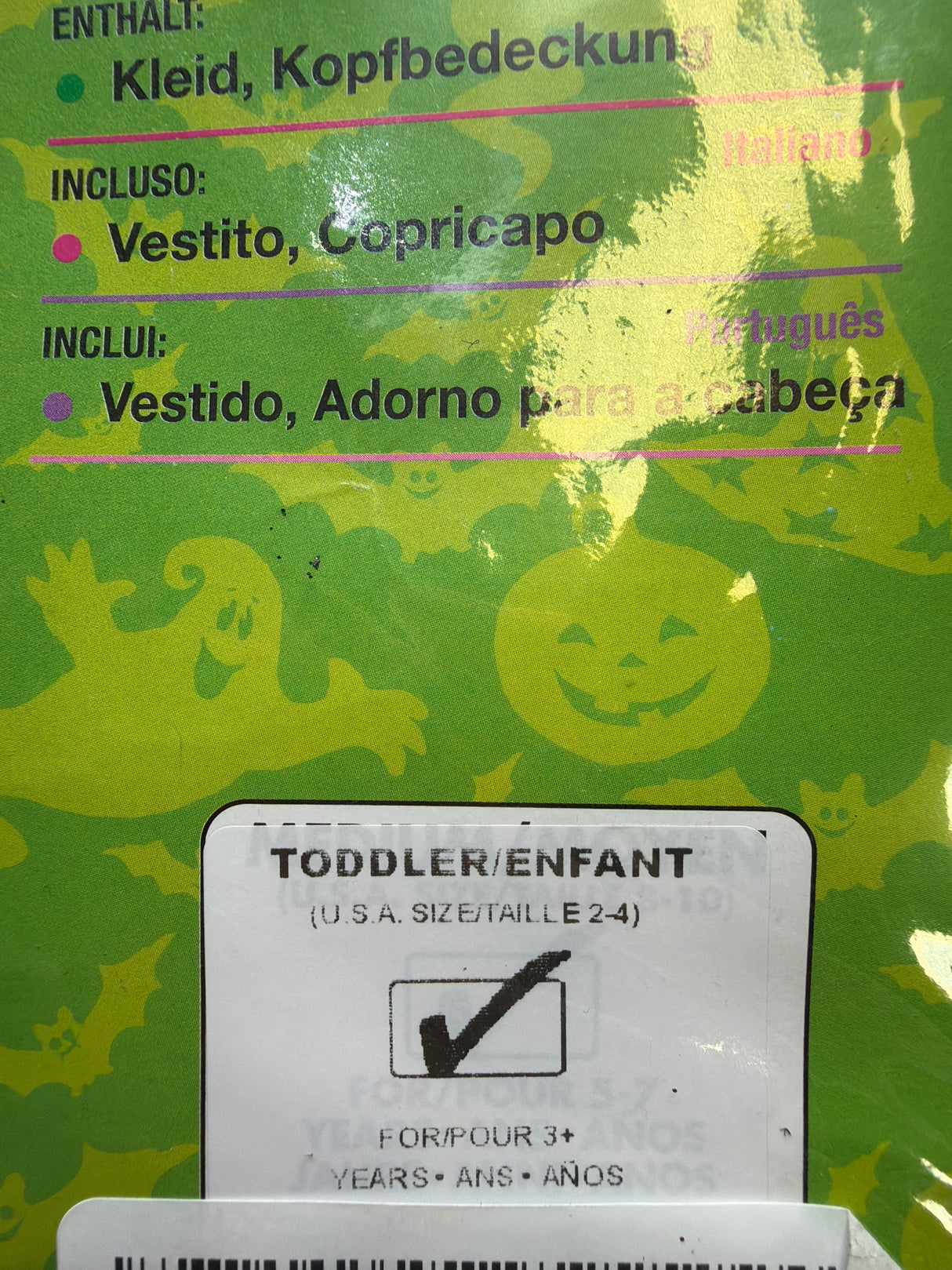 Costume Ghost Tutu Dress Costume, Toddler, one Color Size - Toddler 2-4