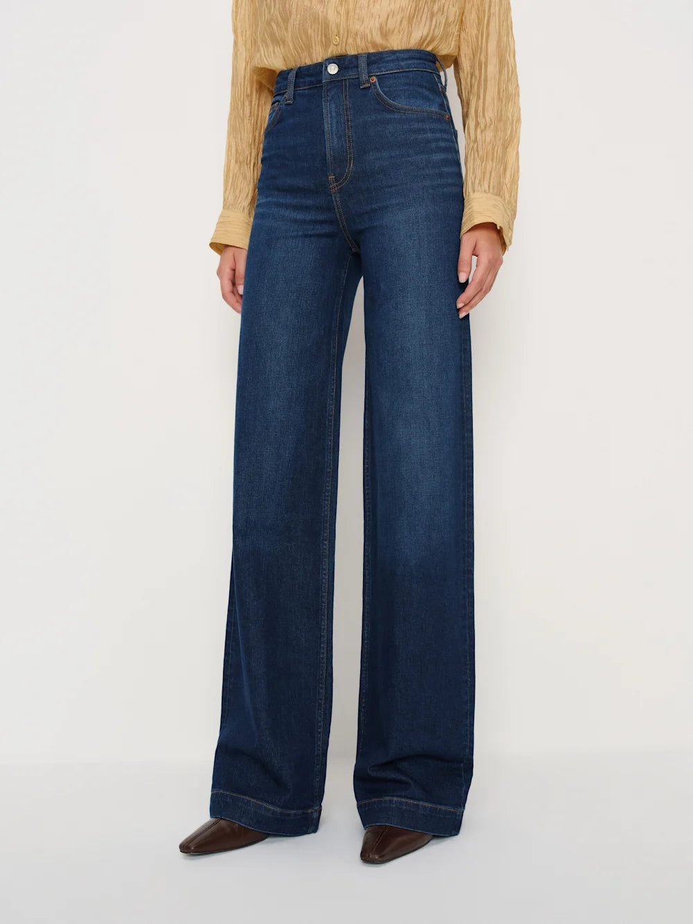 Reformation Bex Super Stretch High Rise Wide Leg Jeans Size: 31