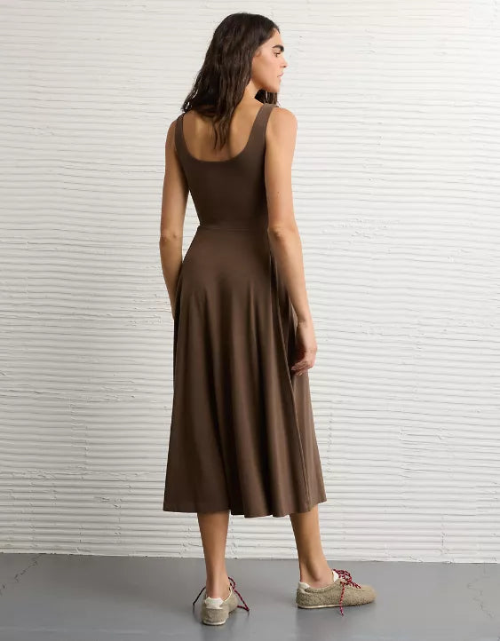 AMERICAN EAGLE OUTFITTERS | Scoop Neck Midi Dress | XXL