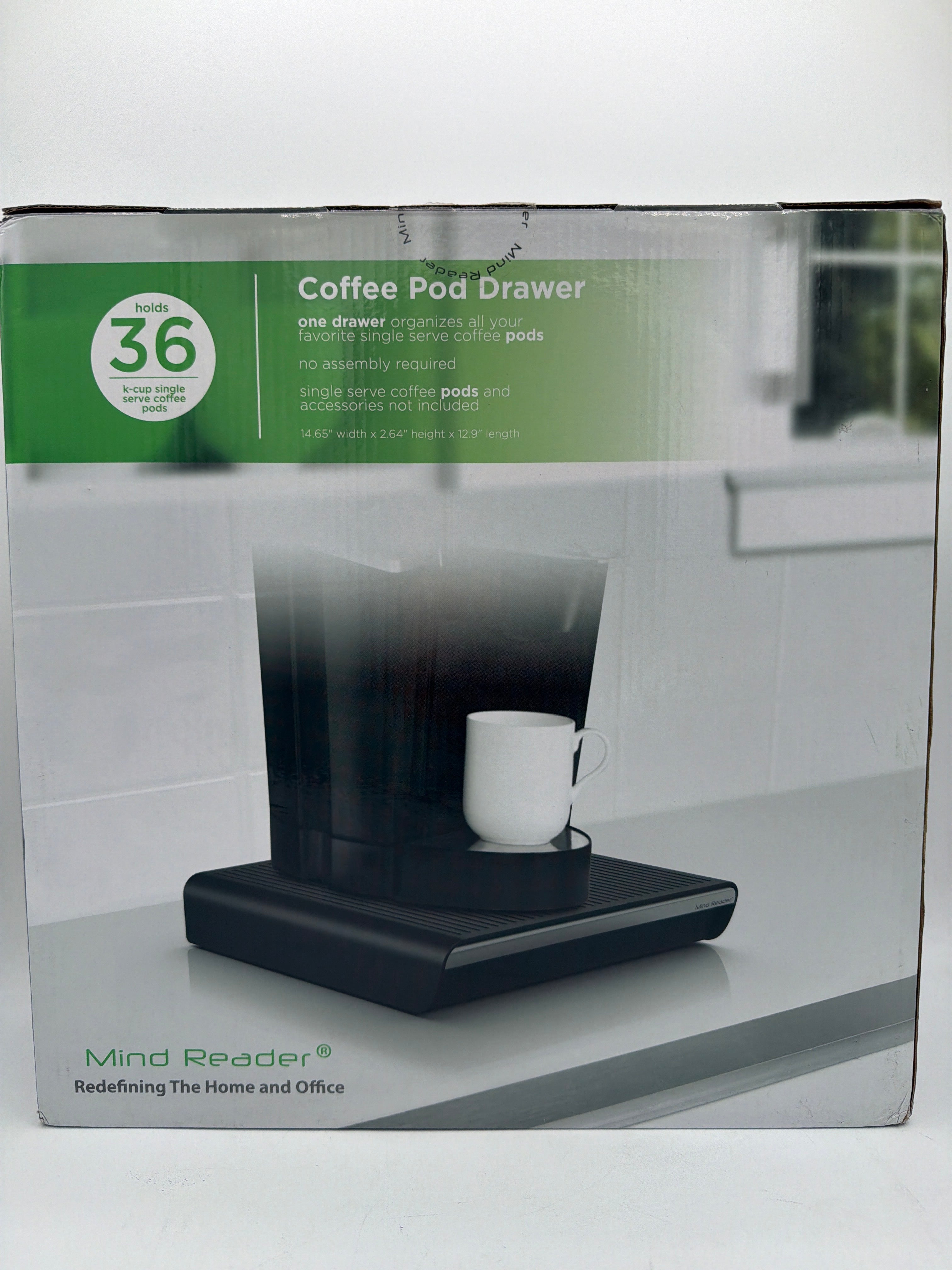 Mind Reader Single Serve Coffee Pod Drawer, 36 Pod Capacity