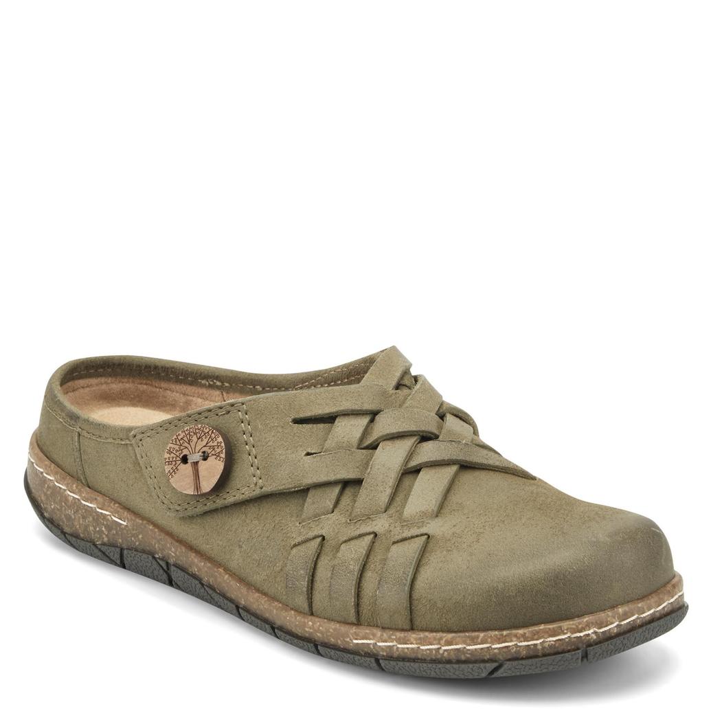 Women's Emis Woven Slip-On Clogs 8.5W Olive