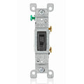 Leviton 15 Amp Single-Pole Toggle Switch, Grounding, Black (1451-2E) - 10 Pack