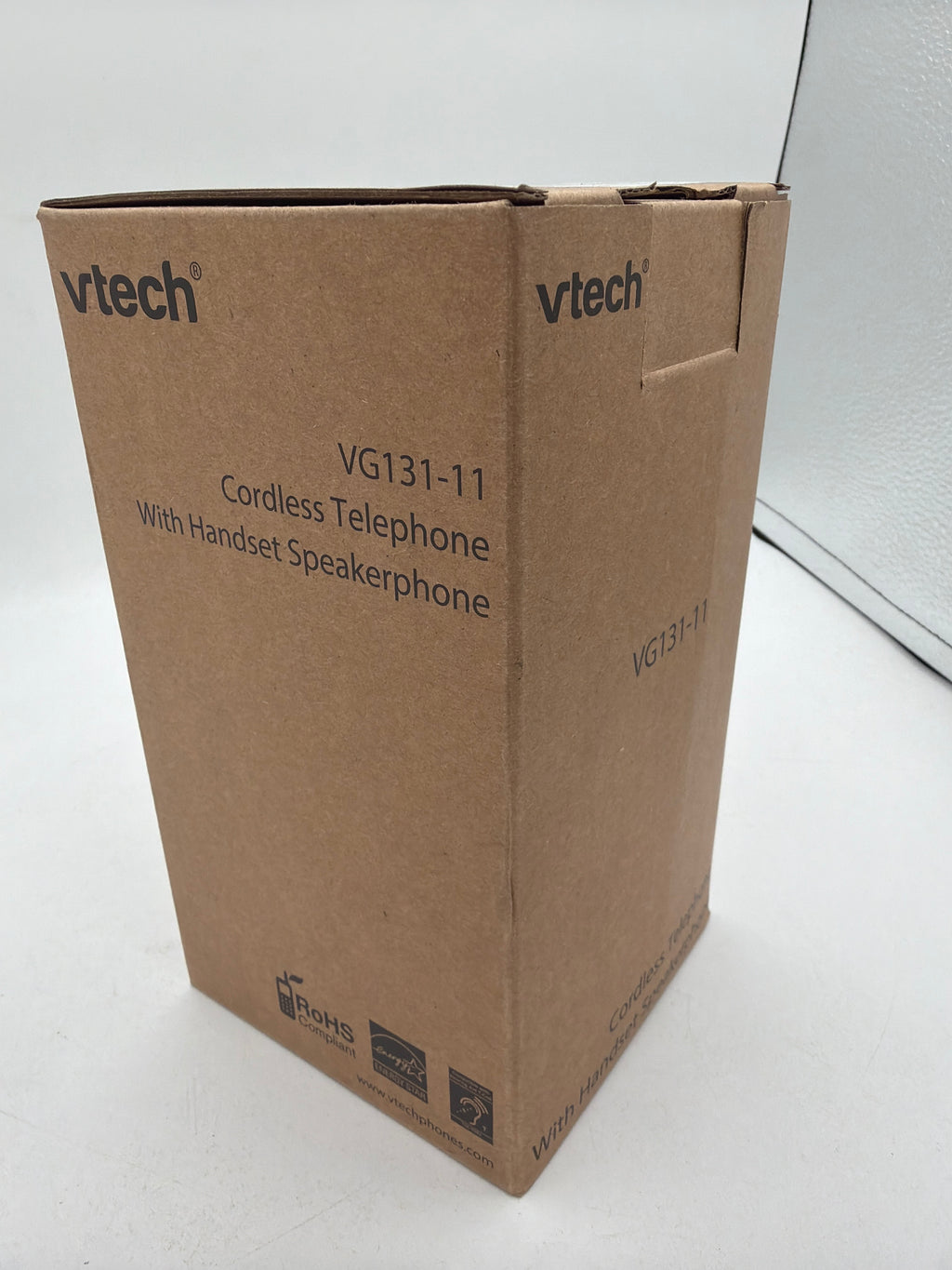 [New] VTech VG131-11 DECT 6.0 Cordless Phone - Bluetooth Connection, Blue-White Display, Big Buttons, Full Duplex, Caller ID, Easy Wall Mount, 1000ft Range (Black) CID + BT Black