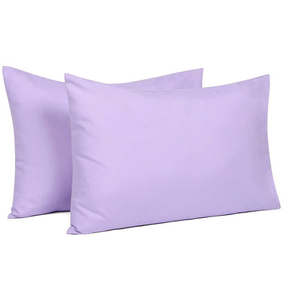 Toddler Travel Pillowcases Set of 2,100% Silky Soft Microfiber, Envelope Closure Machine Washable Kids Pillow Cases,  (Purple)