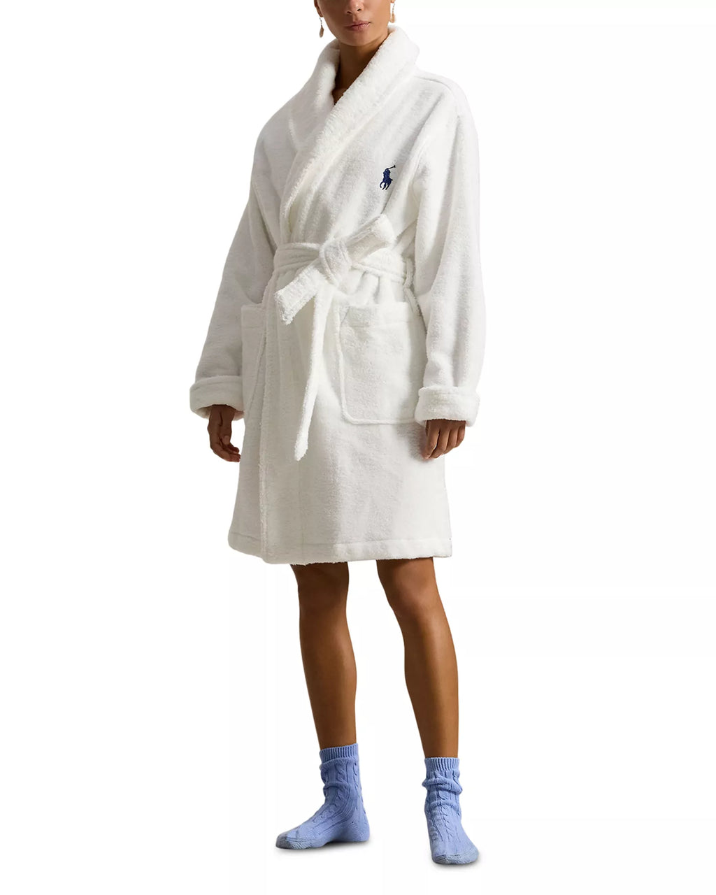 Polo Ralph Lauren Back Polo Bear Wrap Robe for Women - American Flag Bear - Size S/M