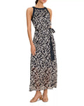 NIC+ZOE Burnout Becca Dress - Indigo Multi - Size Small