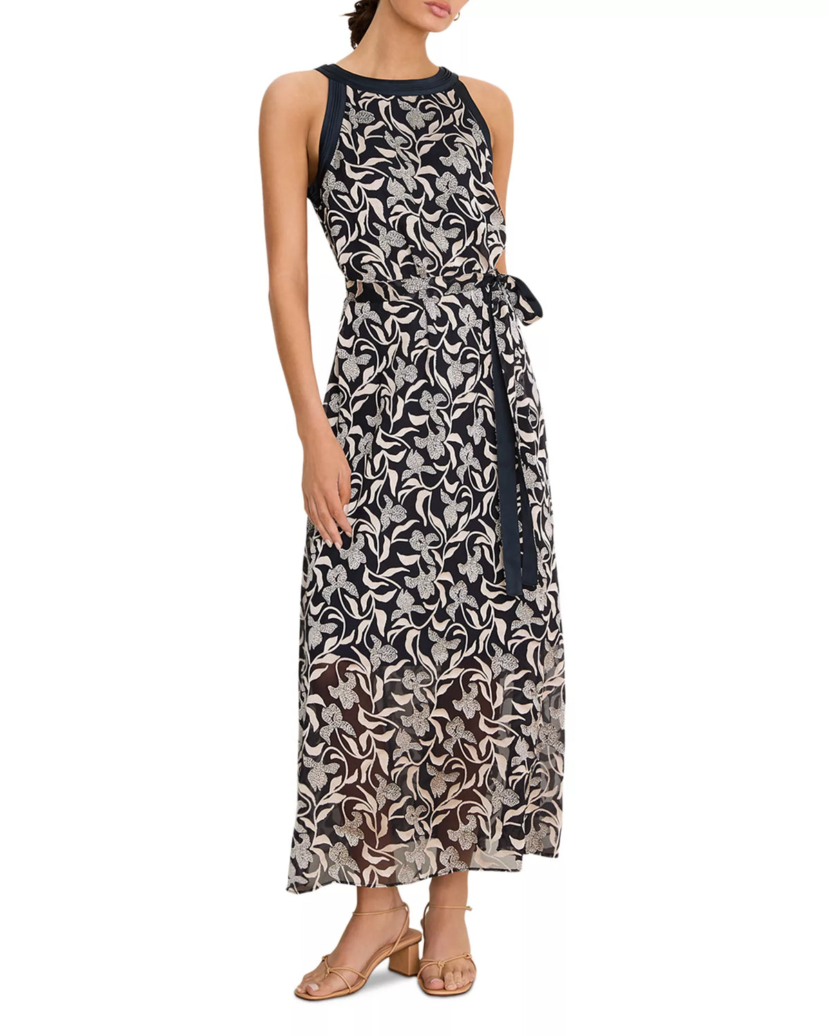 NIC+ZOE Burnout Becca Dress - Indigo Multi - Size Small