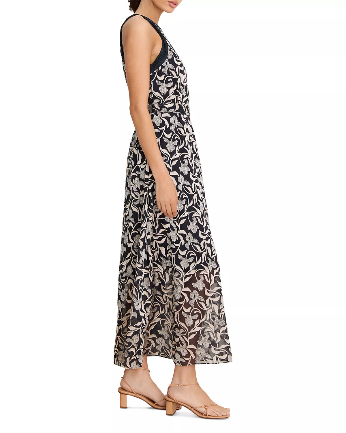 NIC+ZOE Burnout Becca Dress - Indigo Multi - Size Small