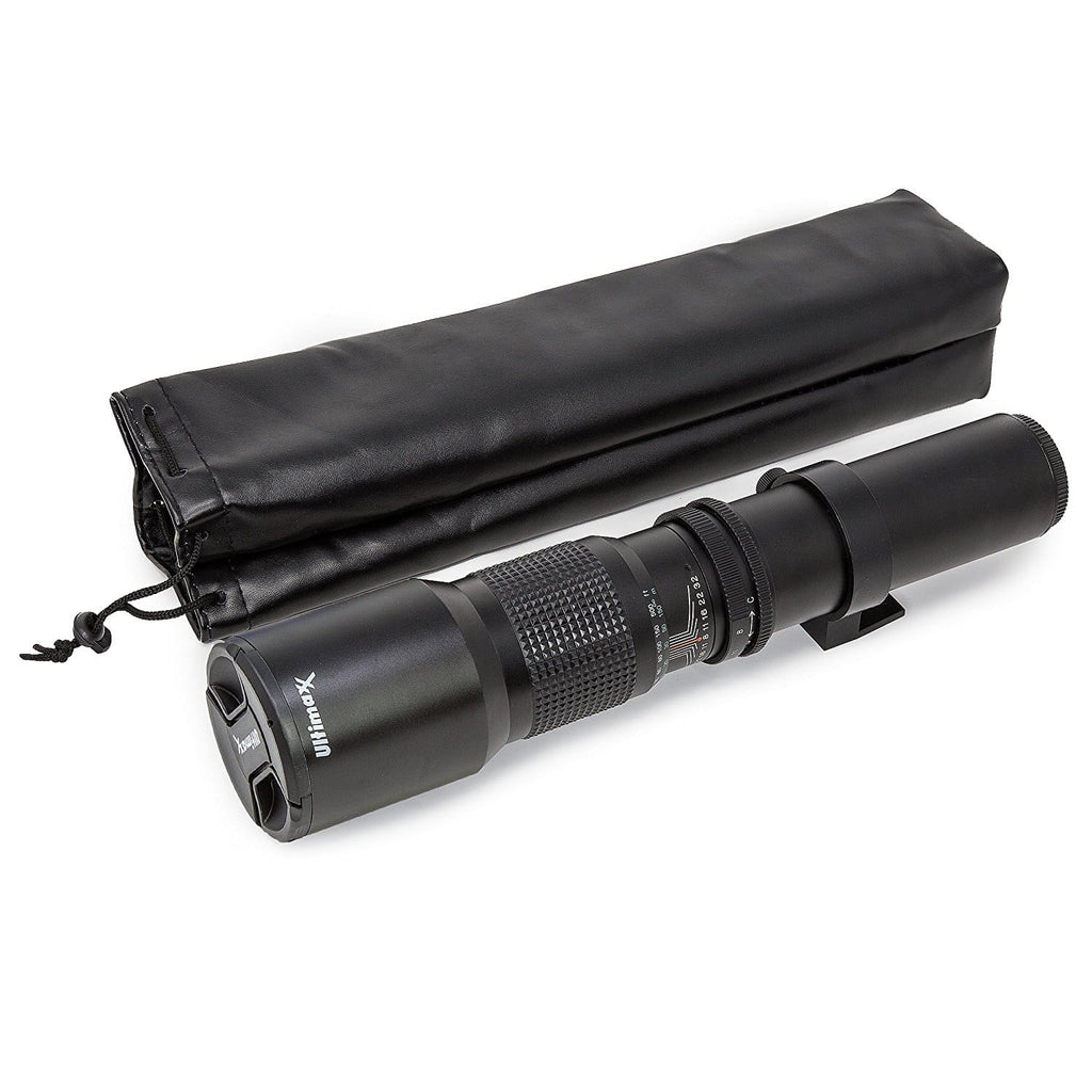 Ultimaxx - 500mm f/8 Manual Multi-Coated Preset Telephoto T-Mount Lens (UM-TP500PWS)