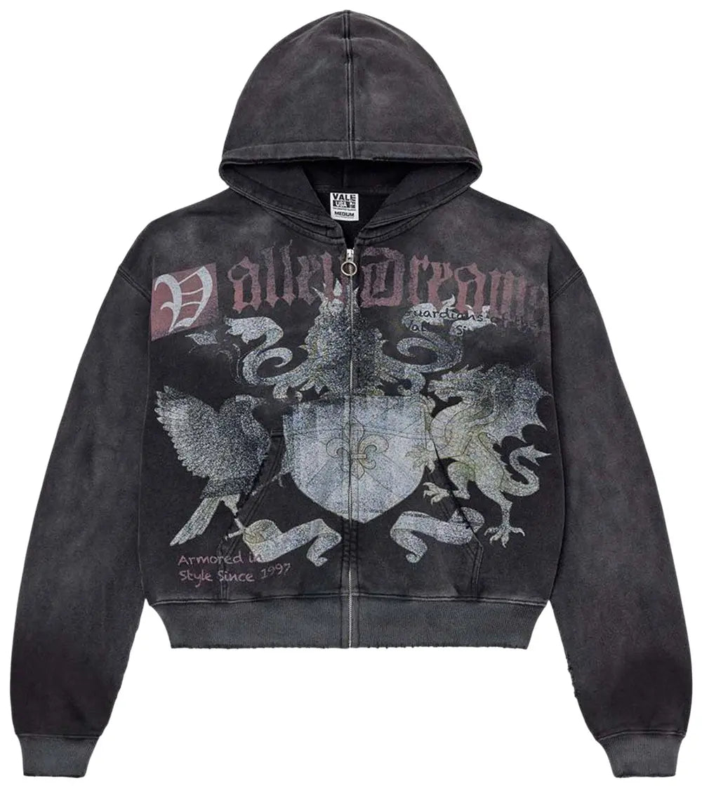 Vale Forever Vendetta Zip Up Hoodie Black Size: S