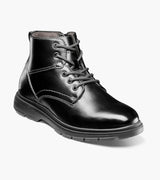 Florsheim Boy's Lookout Jr Plain Toe Lace Up Boot - Black -Size 3 M (Big Kids)