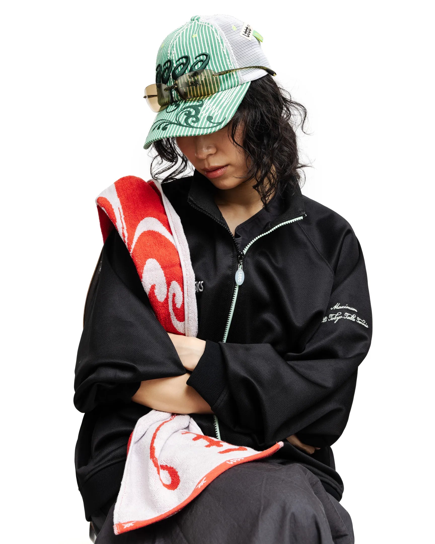 LTTT - ASICS RESOLUTION TRUCKER CAP-Green Stripe