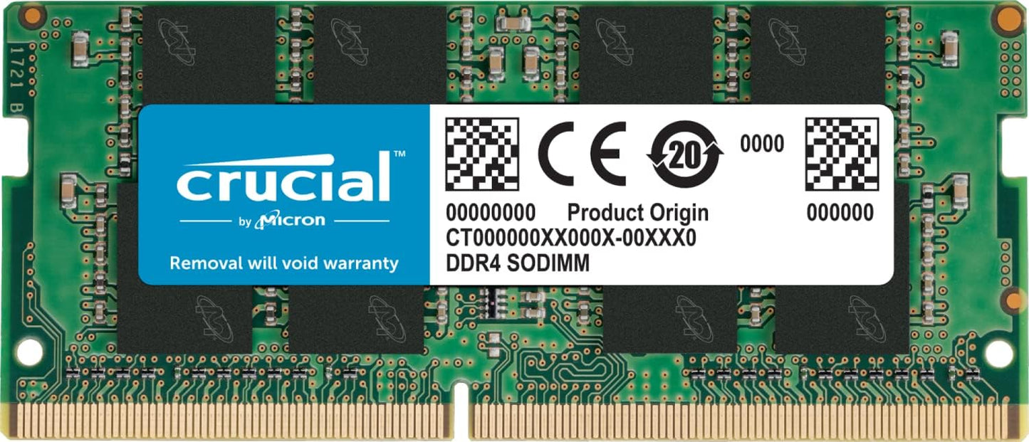 Crucial 16GB Single DDR4 2400 MT/s (PC4-19200) DR x8 SODIMM 260-Pin Memory - CT16G4SFD824A