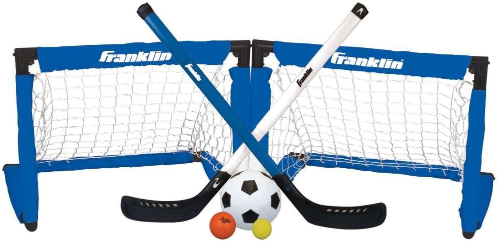 Franklin Sports Indoor Mini Goal Sports Set - 3 in 1 Kids Indoor Goal Set