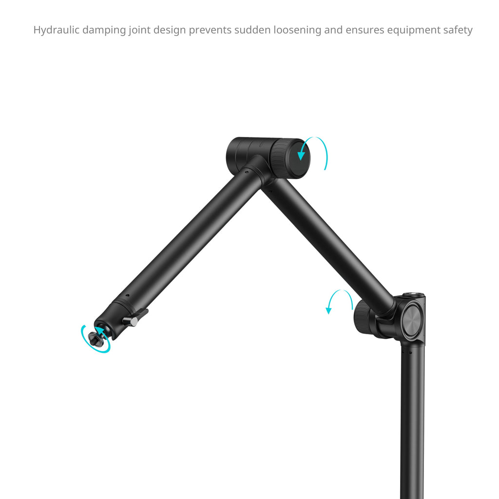 SMALLRIG Overhead 3-Section Boom Arm Desk Mount - Black - Model 4324
