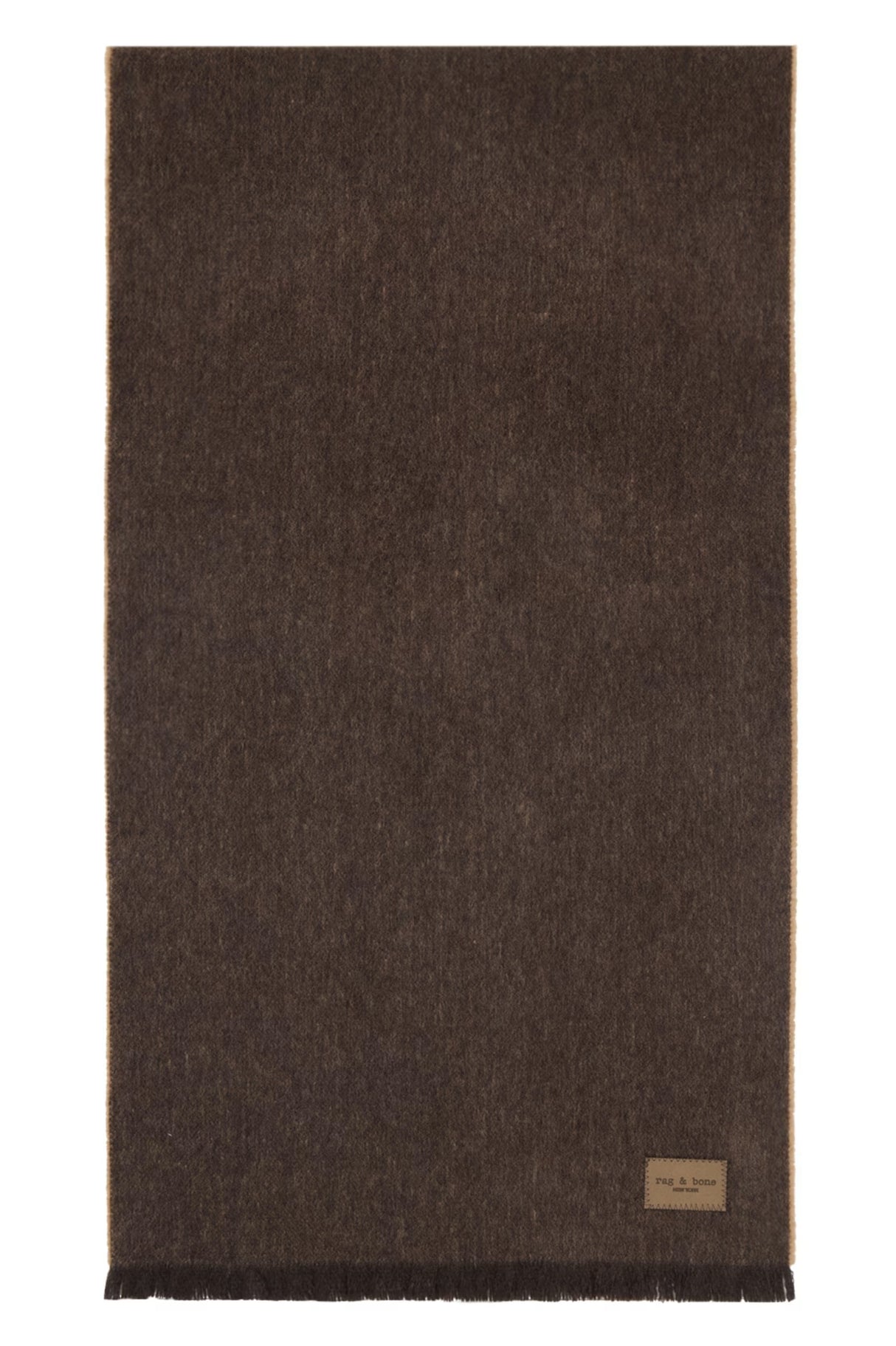 rag & bone Ivy Recycled Cashmere Blend Scarf, Mahogany