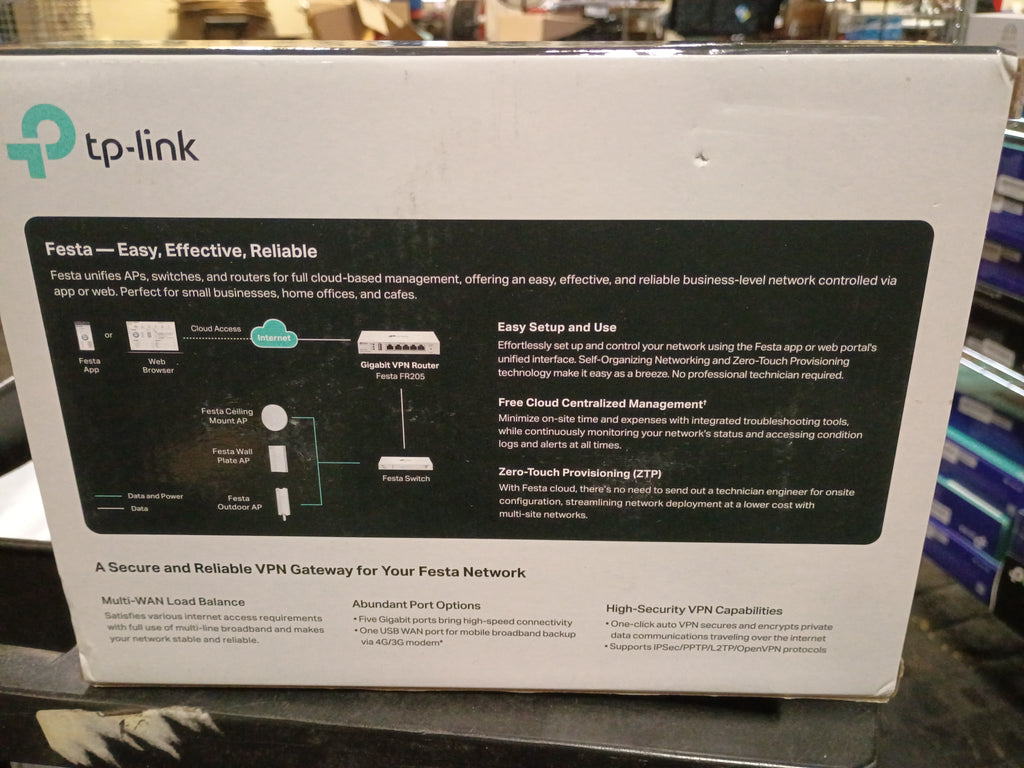 TP-Link Festa FR205, Multi-WAN Wired Gigabit VPN Router