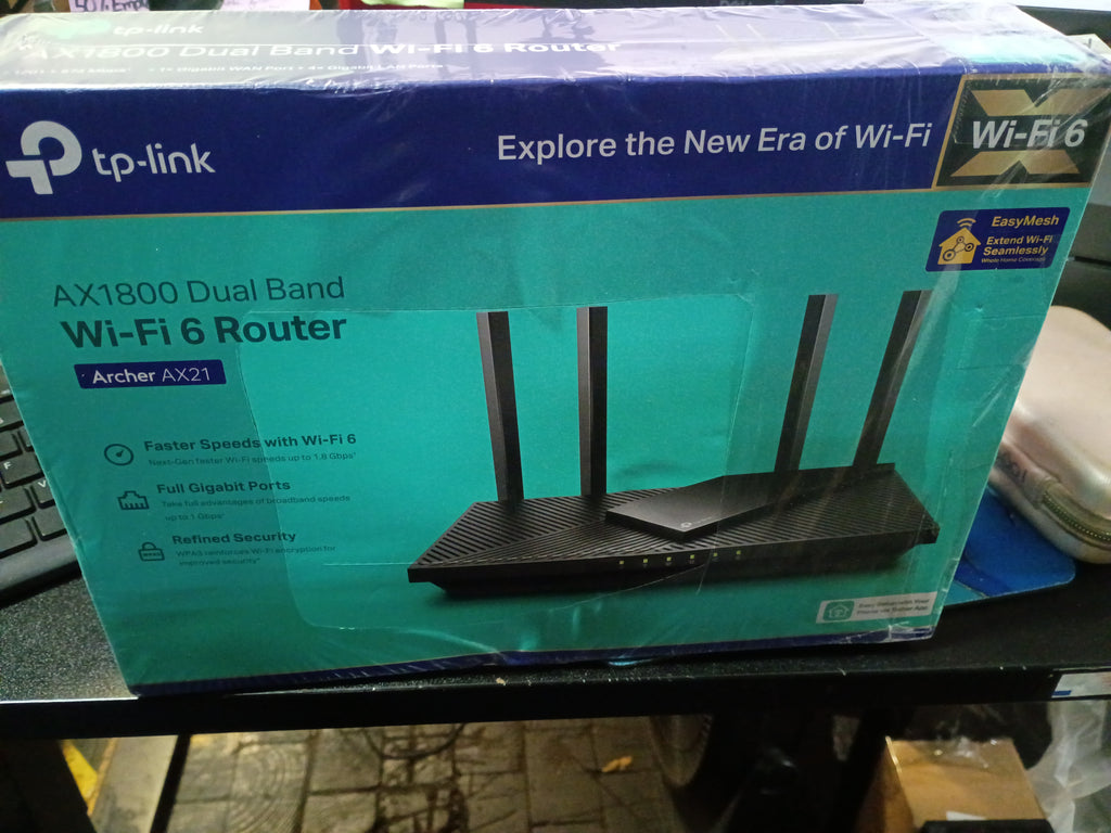 TP-Link AX1800 WiFi 6 Router (Archer AX21) – Dual Band Wireless Internet, Gigabit, Easy Mesh, Works with Alexa
