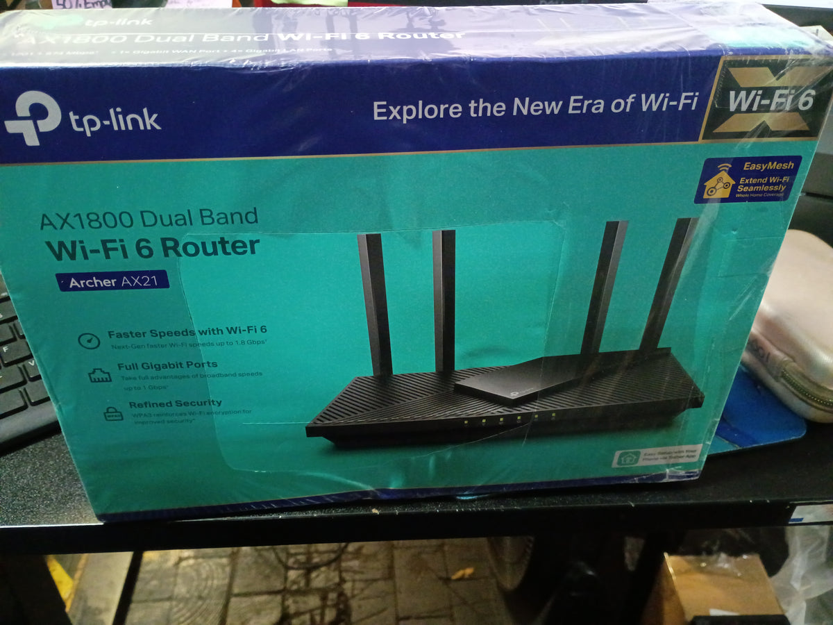 TP-Link AX1800 WiFi 6 Router (Archer AX21) – Dual Band Wireless Internet, Gigabit, Easy Mesh, Works with Alexa