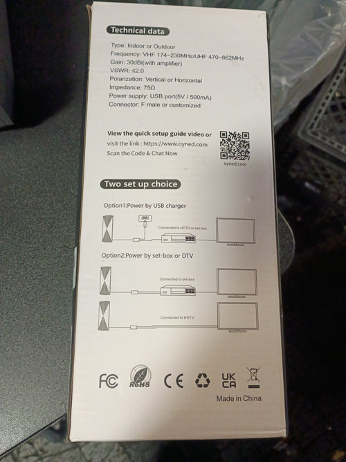 2025 Long Range TV Antenna Indoor, Antenna for Smart TV with Amplifier Signal Booster for Local Channels