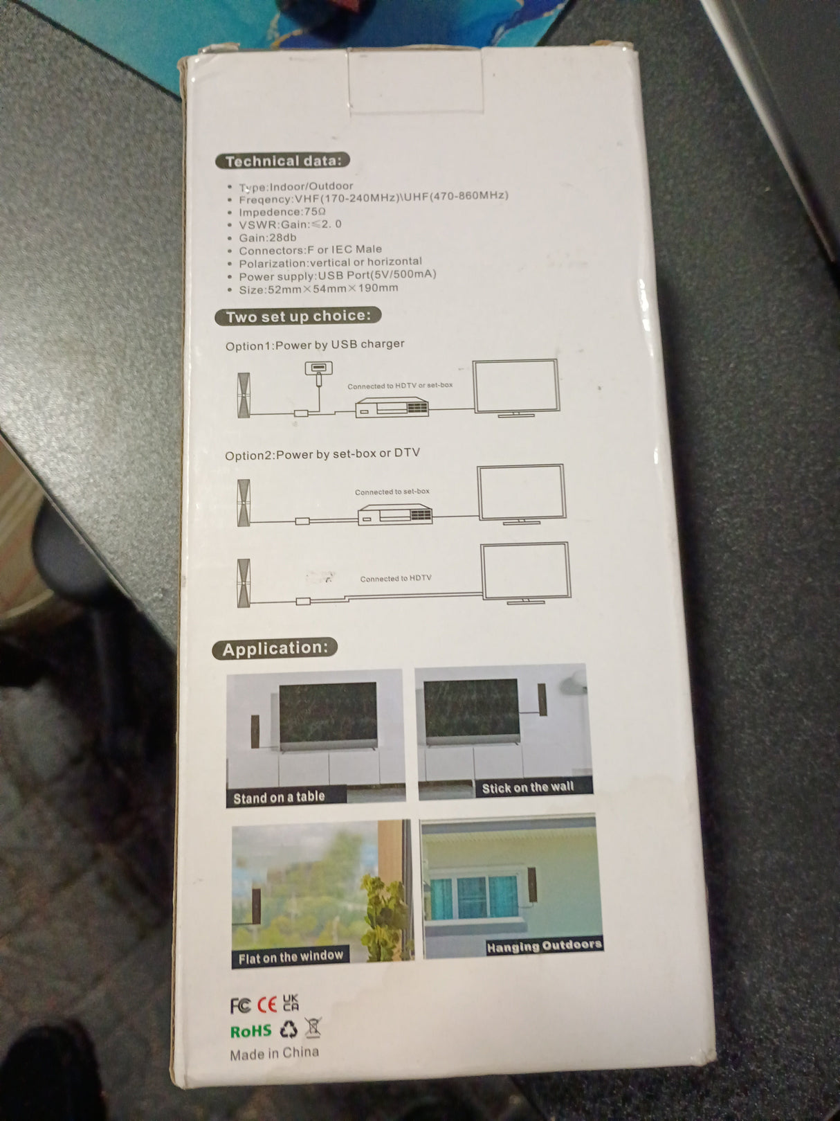 2025 Antenna for Smart TV, Long Range TV Antenna Indoor/Outdoor with 360° Signal Booster, Digital TV Antenna for Local Channels, Supports All Smart/Old TVs and 4K 1080P VHF UHF