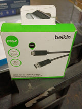 Belkin 3.1 USB A To USB C Cable Compatible W/ Thunderbolt 3 - USB C Cable For Macbook Pro, Galaxy & More - Data Transfer Up To 10gbps - For USB C, Thunderbolt 3 Devices & Ultra Hd - 3.3ft/1m - Black