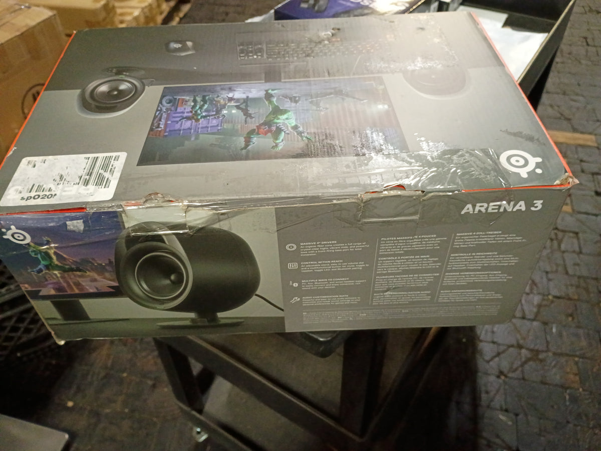 SteelSeries – Arena 3 2.0 Gaming Speakers – 4" Speaker Drivers – 3.5mm Aux – PC, Mac, Mobile