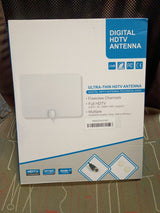 TV Antenna Indoor Antenna for Smart TV for Long Range Reception and All Smart TVs HD Digital Antenna with Amplifier Signal Booster for Local Channels Supports 4K 1080p-18 ft Coax Cable(White)