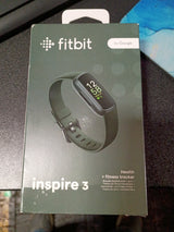 Fitbit Inspire 3 Health &-Fitness-Tracker w/ Stress Manage, Workout Intense, Sleep Tracking, 24/7 Heart Rate & more, Midnight Zen/Black 1 Size