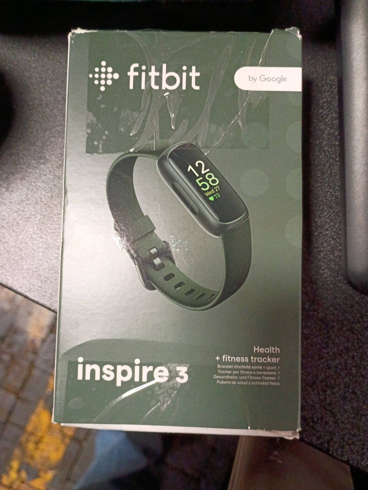 Fitbit Inspire 3 Health &-Fitness-Tracker w/ Stress Manage, Workout Intense, Sleep Tracking, 24/7 Heart Rate and more, Midnight Zen/Black