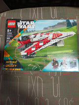 LEGO Star Wars Jedi Bob’s Starfighter Buildable Toy Vehicle, Brick Built Star Wars Starship with Jedi Bob Minifigure, Birthday Gift Idea for Boys, Girls or Any Fan Ages 8 and Up, 75388