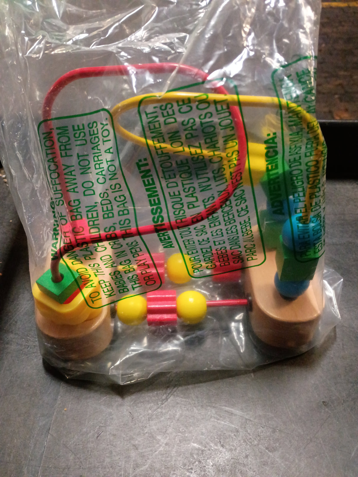 Melissa & Doug First Bead Maze - Wooden Educational Baby Toy with Suction Cups, for Floor, High Chair or Toddler Table, Toddler Toys for Girls