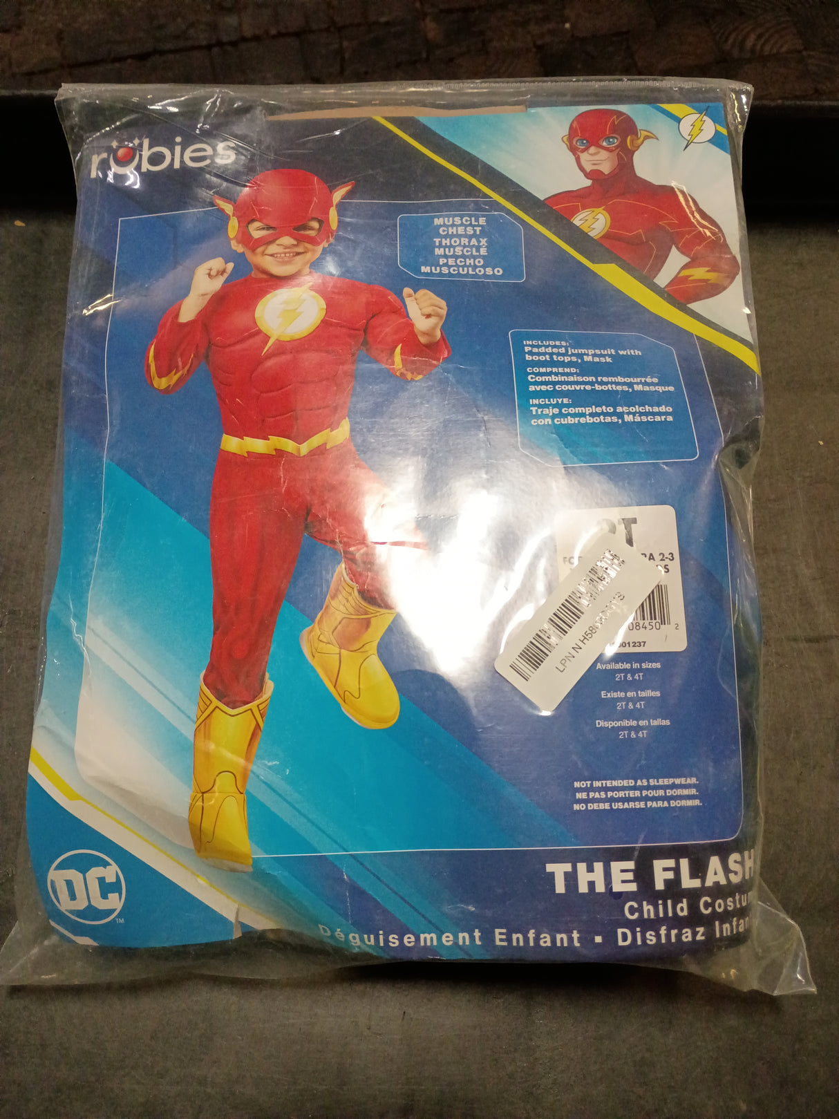 Rubies DC Comics Superheroes: The Flash Costume for Toddlers, Boy's 2T