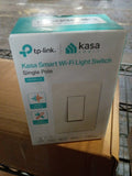 2-Kasa Smart Light Switch HS200, Single Pole, Needs Neutral Wire, 2.4GHz Wi-Fi Light Switch Works with Google Home, UL Certified, No Hub Required, White