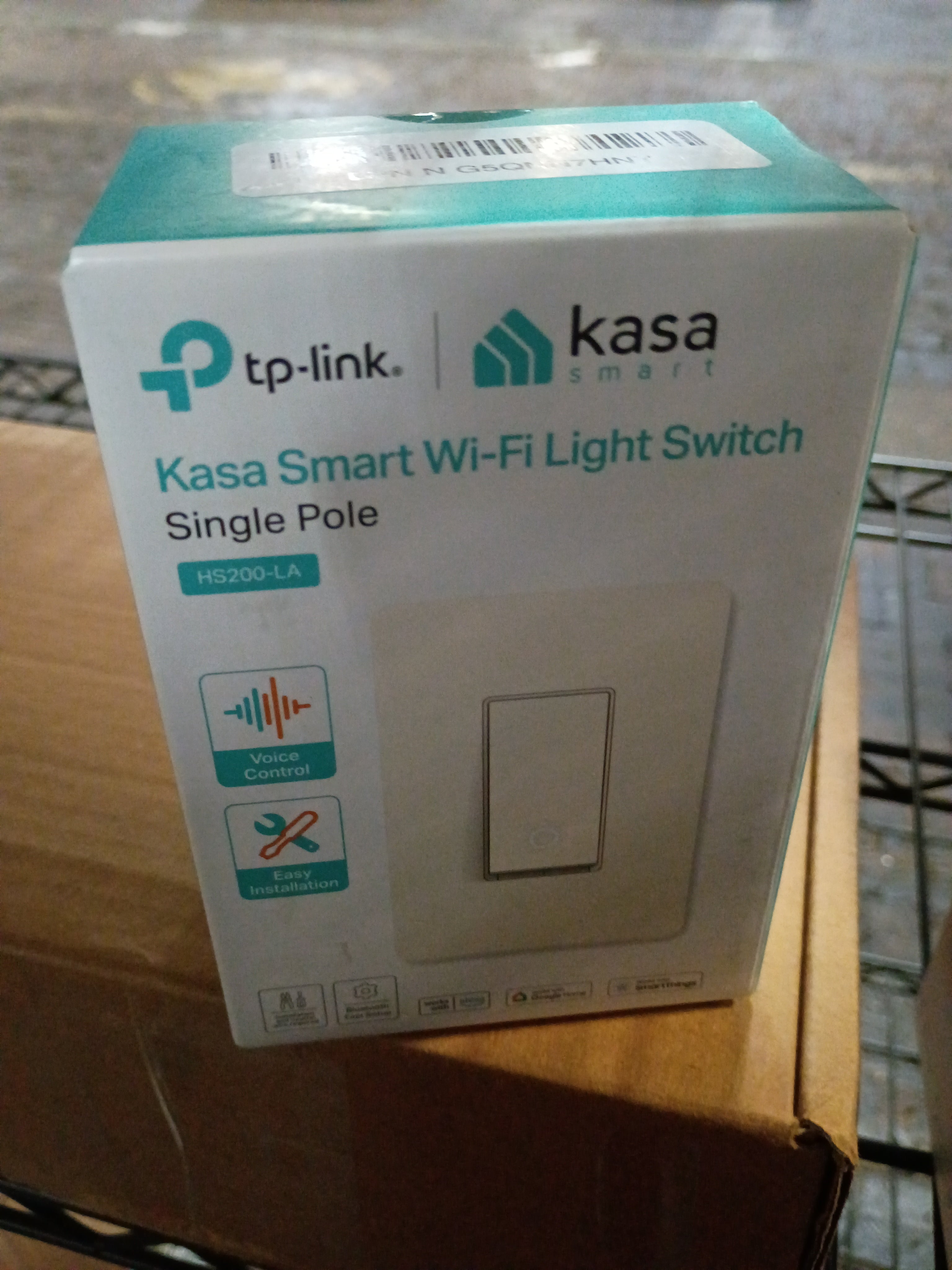 2-Kasa Smart Light Switch HS200, Single Pole, Needs Neutral Wire, 2.4GHz Wi-Fi Light Switch Works with Google Home, UL Certified, No Hub Required, White