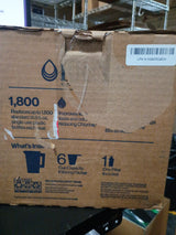 Brita Water Filter 6-Cup Denali Water Pitcher Dispenser w/ Standard Water Filter - White