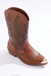 Gold Toe Western Contrast Stitch Boots style: Cognac